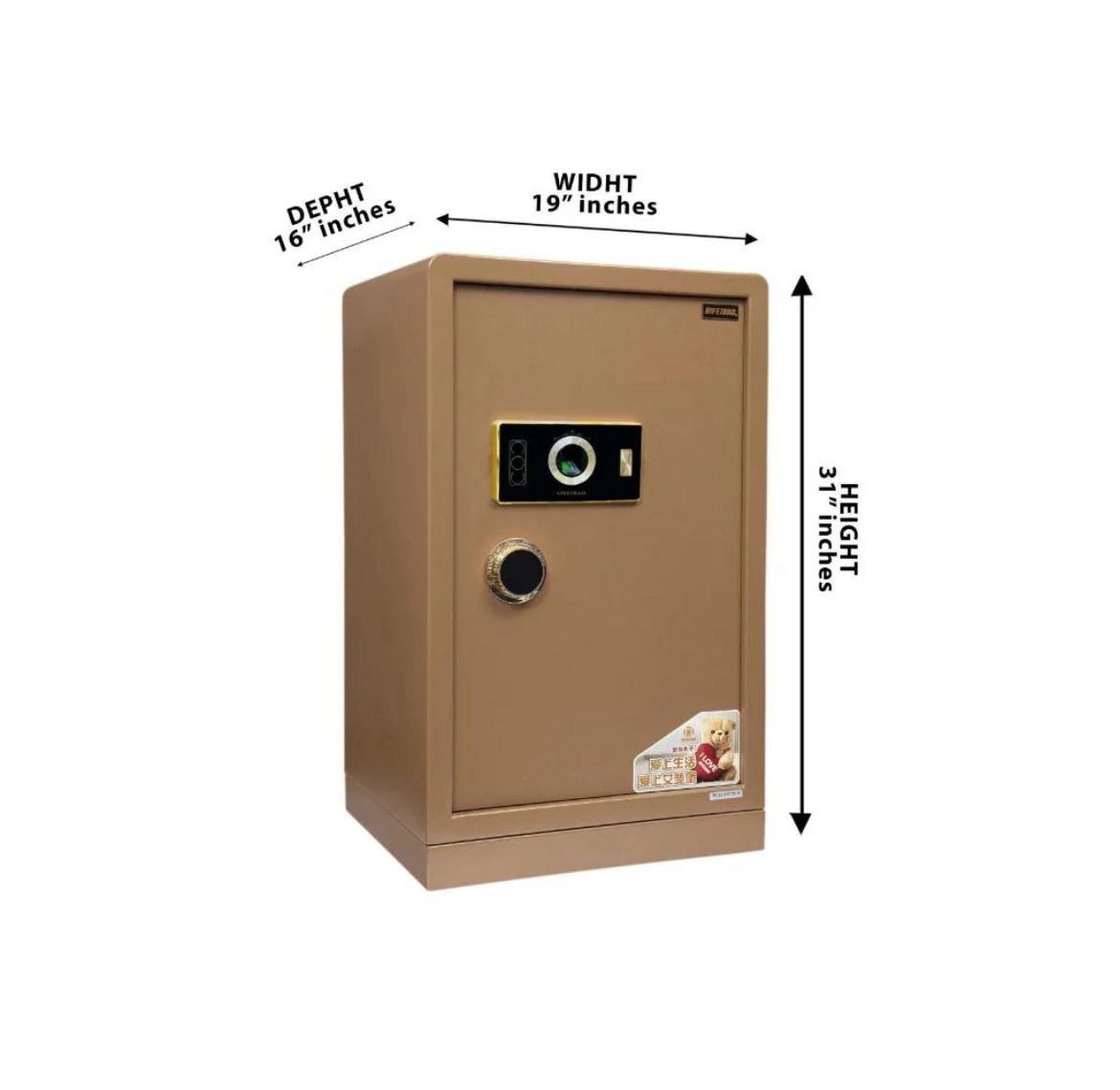 Digital Security Locker NY-57-Golden Thumb